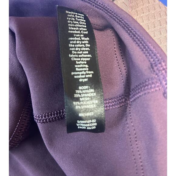 Athleta Allyson Felix Legend Mesh Tight Yoga Leggings Purple Small - Picture 5 of 11